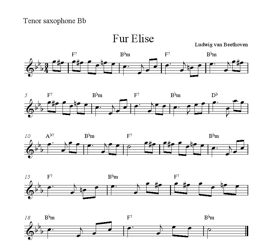 tenor fur elise